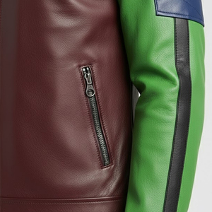 เสื้อแจ็คเก็ตหนังพร้อมปกขนสัตว์ ไซส์ใหญ่ เสื้อโค้ทผู้ชาย เสื้อแจ็คเก็ตฤดูหนาวบุขนแกะแท้สำหรับผู้ชาย - Product Image 3