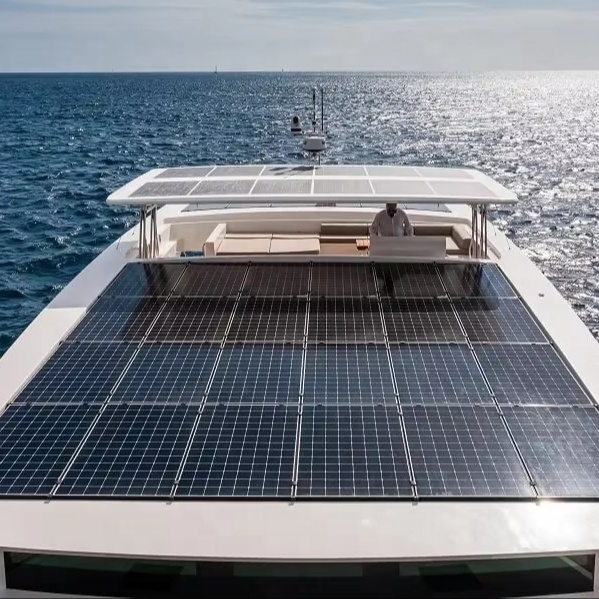 High Efficiency <strong>190W</strong> 200W Corrosion Resistant Mono <strong>Flexible</strong> <strong>Solar</strong> <strong>Panels</strong> Factory Customizable for Boat Marine Battery Charging