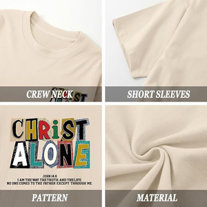 Camiseta Gráfica Oversize Vintage de Algodón Pesado con Estampado Personalizado, Estilo Urbano y de Moda - Product Image 3