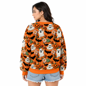 Pull Jacquard Festif Tendance pour Femme, Sweat à Capuche Rétro Léger avec Broderie 3D, Tenue Streetwear USA - Product Image 2