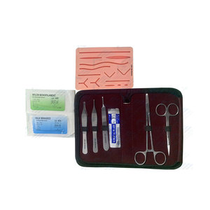 <b>Suture</b> Practice <b>Kit</b> for Medical Students Medic Instrument 5 Stainless Steel Tool <b>Kit</b> Precision-crafted 5-piece Metal Surgery <b>Kit</b> - Product Image 1
