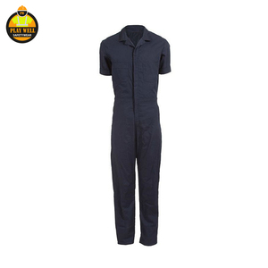 Custom 100% Cotton Safety Work Wear Coverall Men Long Sleeve Hi Vis Reflective Coveralls - Product Image 3