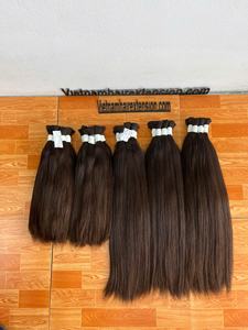 Cheveux bruns 100 % naturels - Cheveux bruts pour décoloration - Super double cheveux - Product Image 3