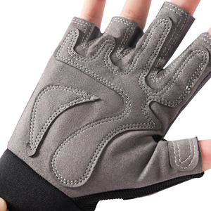 RAZERS IMPEX Unisex Half Finger Polyester Gym <b>Gloves</b> Mesh Breathable Non Slip Adjustable Wrist Strap for Fitness <b>Training</b> - Product Image 4