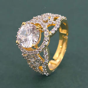 Rhodium Plated <b>Cz</b> Classic <b>Ring</b> 412195 - Product Image 3