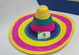 Chapeaux en paille tissés à la main écologiques personnalisés en gros – Sombreros et fedoras à rubans d'artisanat vietnamien - Product Image 3