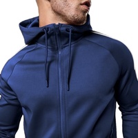 Survêtements de sport pour hommes à manches longues, coupe ajustée, 2 pièces, nouveau design, en molleton, respirant, streetwear, grandes tailles