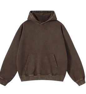 Sudadera con Capucha Extra Grande para Hombre al por Mayor, Sudadera Unisex con Lavado Ácido, Sudadera Vintage, Sudadera con Capucha Hip Hop con Bolsillo, Bangladesh - Product Image 1