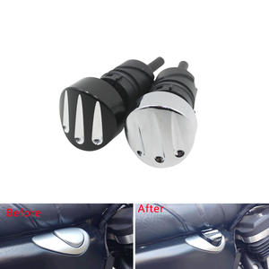Bouchon de réservoir de jauge d'huile de moto noir/chromé pour Harley Sportster 883 <span class=keywords><strong>1200</strong></span> <span class=keywords><strong>Superlow</strong></span> Custom 2004-2020 - Product Image 6