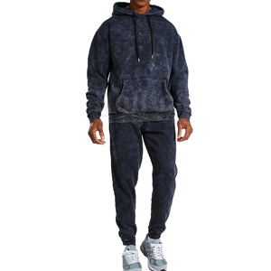 Chándal Unisex de Color Sólido con Capucha, Cierre de Cremallera Completo, Bolsillos Laterales, Ropa Casual de Otoño, 100% Algodón, Ligero e Impermeable - Product Image 3
