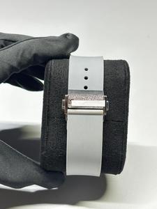 Reloj de Lujo con Diamantes de Moissanita de Corte Redondo Completo en Oro Blanco, Reloj Inteligente con Esfera para Hombre, Movimiento de Cuarzo Casual - Product Image 2