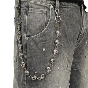 Nuevos Jeans Cortos de Cintura Media Estilo Casual para Hombre, de Talla Grande, con Efecto Desgastado por el Sol, Pedrería y Calidad Premium - Product Image 6