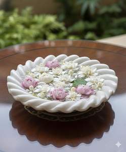 Tazón de Ensalada Translúcido Hecho a Mano de Mármol, Centro de Mesa, Decoración para el Hogar, Aniversario - Product Image 2