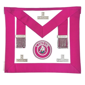 Tablier maçonnique provincial de haute qualité, conçu pour le rang de gardien, au style traditionnel, avec des coutures précises et une élégance cérémonieuse. - Product Image 4