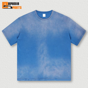 Custom Logo Vintage Acid Washed T Shirt Men Distressed Heavyweight Cotton Blank Oversized <b>Tshirt</b> 100% Cotton for Men's T-shirt - Product Image 1