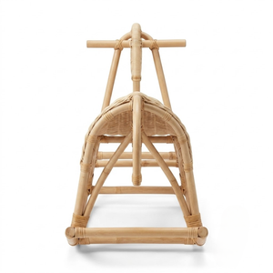 Caballito Mecedor de Mimbre Tejido a Mano para Niños, Silla Mecedora Infantil de Mimbre Natural, Precio Económico al por Mayor - Product Image 3