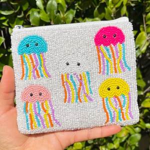 Monedero Elegante Hecho a Mano con Bordado y Cuentas, Ecológico, Ligero, con Cierre, Mini Bolsa Decorativa para Efectivo, Colección de Regalos - Product Image 2