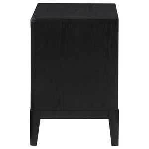 Mesita de noche Mason negra con 2 cajones - Product Image 6