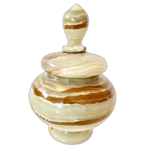 Natural Handmade Onyx <b>Marble</b> Cremation Urn Decorative Stone Funeral Ashes Storage Keepsake <b>Jar</b> For Home Decoration - Product Image 2