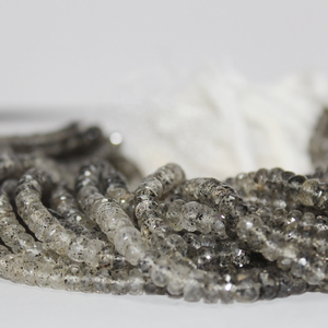 ลูกปัดควอตซ์พลอยเทียมสีดำธรรมชาติขนาด6มม. ลูกปัดรูปทรงกำไลข้อมือลูกปัดทำด้วยมือคอลเลกชันทันสมัย - Product Image 1