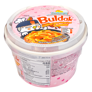 Vente en gros de Samyang Hot Chicken Buldak (Toppoki - gâteau de riz) épicé 185g, qualité supérieure, disponible dès maintenant en stock. - Product Image 4