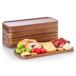 Bandeja Rústica de Madera de Teca Reciclada al por Mayor con Bordes Naturales, Forma Rectangular, Diseño Industrial - Hecha a Mano por Aqudus Saleem - Product Image 2