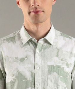 Camisa Casual de Hombre Enovate, Doble Botonadura, Manga Larga, Transpirable, 100% Algodón, con Logotipo en la Parte Posterior del Cuello, para Primavera - Product Image 3