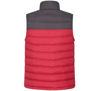 Gilet matelassé épais pour homme avec logo personnalisé, col montant, poches zippées, veste d'hiver noire, gilet matelassé rembourré - Product Image 2