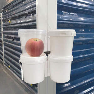 Seau de rangement cylindrique en acrylique blanc de 17 L avec couvercle en plastique pour sérum de soin de la peau, faux cils, cosmétiques, lotion – Vente en gros OEM Vietnam - Product Image 2