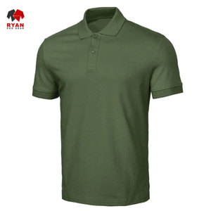 เสื้อโปโลดีไซน์สั่งทำพิเศษสำหรับผู้ชายจาก Ryan Pro Gear เนื้อผ้าระบายอากาศได้ดีและสวมใส่สบาย คอปกแบบพับได้ สวมใส่แบบสวมหัว - Product Image 2