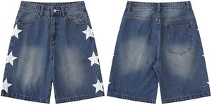 <b>Men's</b> Shorts Denim <b>Jeans</b> Pants Vintage Streetwear Baggy <b>Jeans</b> Shorts <b>For</b> <b>Men</b> Breathable Woven Mid Spring Summer Shorts - Product Image 4