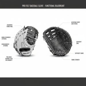 Guante de Béisbol Personalizado con Diseño Nuevo, Palma Suave, Costuras Duraderas, Cuero de Alta Calidad, Impermeable, con Logotipo Personalizado - Product Image 2