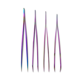 Pince à épiler pour cils à pointe en fibre, colorée et élégante, accessoires de beauté pour femmes - Product Image 5