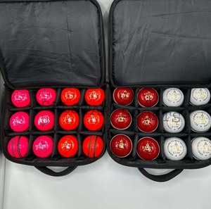 Pelota de Cricket de Primera Calidad Cosida a Mano, Grado A, Cuatro Piezas, Tamaño Adulto, 156 GM, Colores Malty, Logotipo Personalizado, Suministro de Fábrica - Product Image 5