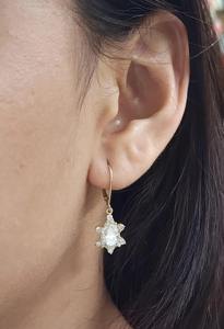 Pendientes Colgantes de Diamantes Cultivados en Laboratorio de 3.56 Ct, Oro Sólido de 14K, Forma de Pera y Redonda, Joyería Minimalista y Elegante para Mujer, Regalo para Fiesta - Product Image 2