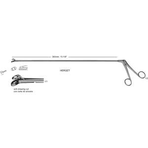 Pinces à biopsie rectales réutilisables en acier inoxydable de type alligator Herget pour interventions chirurgicales médicales – Prix bas - Product Image 1