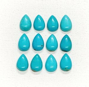 Cabochon de turquoise d'Arizona de qualité supérieure 8*5 mm 7*5 mm 6*4 mm, pierre précieuse naturelle en forme de poire pour la fabrication de bijoux à prix de gros - Product Image 4