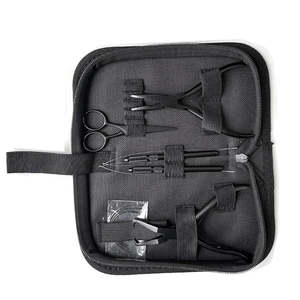 Kit de alicates para extensiones de cabello, juego completo de herramientas profesionales para aplicación y extracción de extensiones de cabello con microanillos y bucles. - Product Image 6