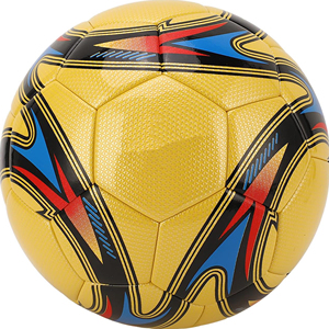 Ballon de football personnalisé de haute qualité, en cuir sans couture, logo personnalisé, taille officielle 5, pour les matchs - Product Image 1