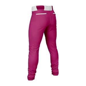 Pantalon de baseball pour homme, couleur magenta, coupe slim, tissu respirant en polyester, fermeture à ceinture, couleur unie, toutes saisons, protection UV, séchage rapide - Product Image 4