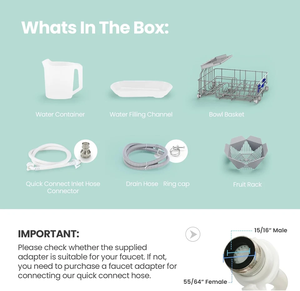 เครื่องล้างจานแบบพกพาสำหรับวางบนเคาน์เตอร์ พร้อมถังเก็บน้ำในตัวขนาด 5 ลิตร ไม่ต้องต่อท่อ 6 - Product Image 2