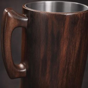 Handmade Natural Wooden Mug Eco Friendly Drinking Cup - Product Image 4