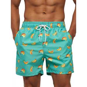 Shorts de Playa Casuales de Lona Reciclada para Hombre, con Logotipo Personalizado Impreso, Shorts de Baño al por Mayor - Product Image 3