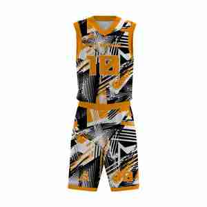 Custom Name Number Logo Basketball Wear Digital Print Reversible Training Jersey Basketball Men's Shorts Basketball Uniforms - Product Image 1