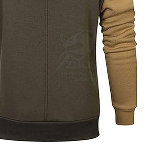 Sweat à capuche épais en molleton pour homme, grande taille, couleur unie, pour l'exercice hivernal et le sport - Product Image 5