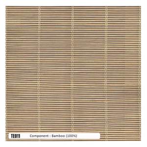 ม่านม้วนไม้ไผ่ไฟฟ้าขนาด 2.2 มม. สั่งทำได้ตามขนาด ขายดี คุณภาพสูง เป็นมิตรกับสิ่งแวดล้อม 100%  แบบเรียบแนวนอน - Product Image 1