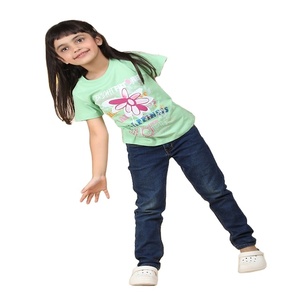 Customized 100% Cotton round Neck T-Shirt for Girls Available in Different Printing Methods and Materials Hand for Sale - Product Image 1