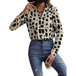 Ropa para mujer, blusas estampadas, blusas de moda informales de manga larga para oficina, camisas de trabajo para mujer, nuevas blusas de moda - Product Image 2
