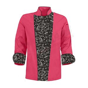 Vestes de cuisine respirantes à manches mi-longues pour cuisinier, serveur et serveuse, imprimées en noir et blanc, Cook-Cap - Product Image 6