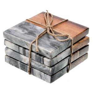 Trending Design Marble Coaster Stone Coaster Wood Marble Coaster Stone and Coaster Tea Place Mats At very affordable Price - Product Image 2